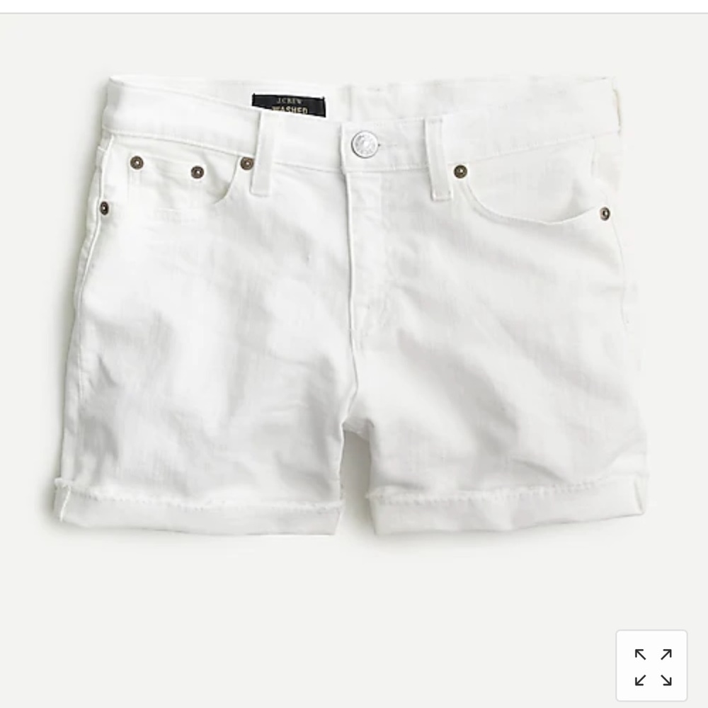 JCREW WHITE Denim Shorts, size 26